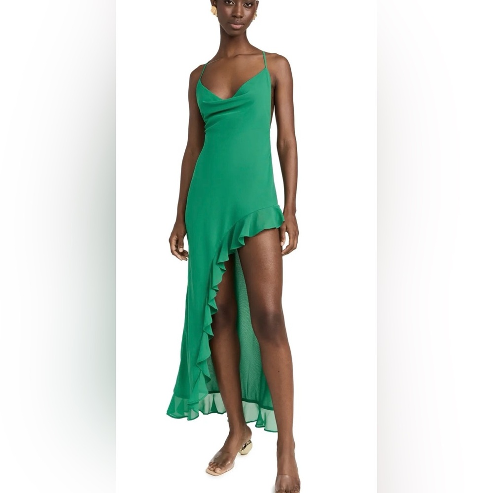 NWT Runaway the Label Emerald Green Sarlia Maxi Dress M